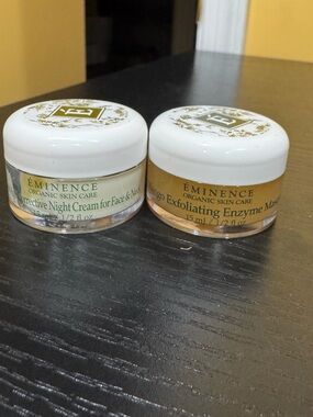 Éminence Organic Skin Care mini jars 0.5 oz each brand new